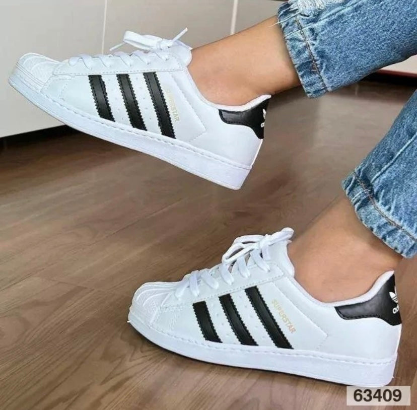 Tenis Adidas Feminino Branco Superstar Original Adidas Superstar