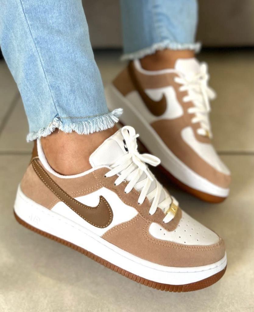 Tênis Nike Air Force Camurça Feminino - | Linha Premium | - 🔥[ LEVE 3 PAGUE 2 ]🔥